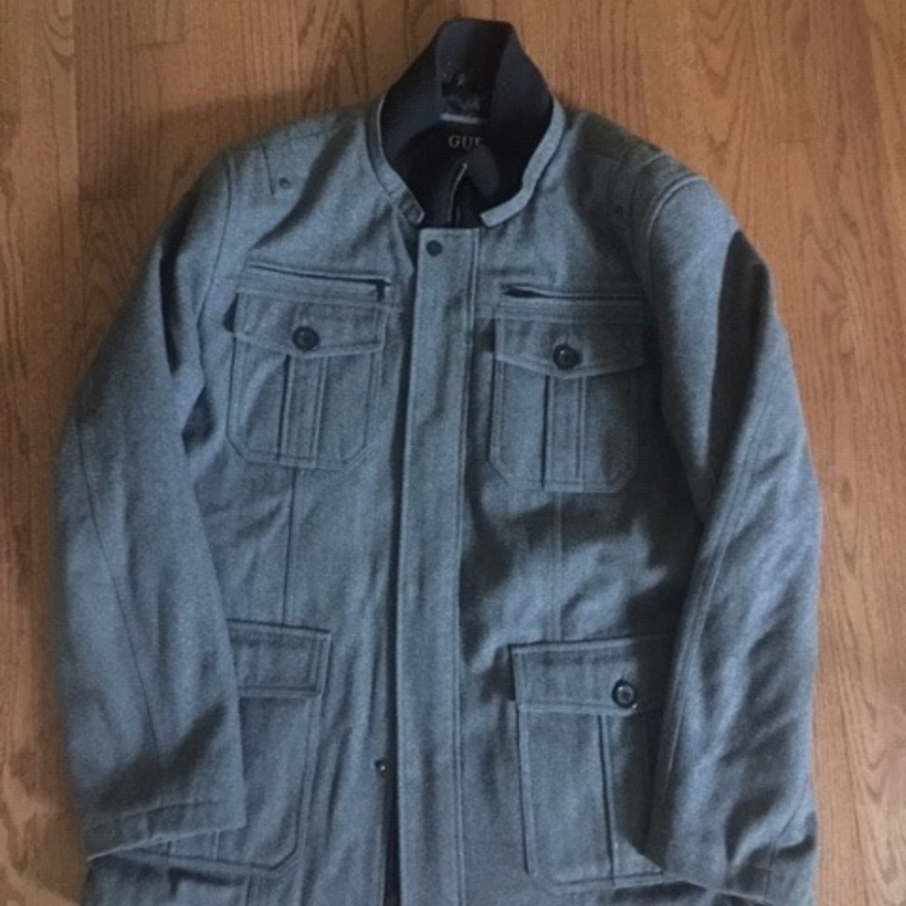 Men's Guess Wool Blend Coat